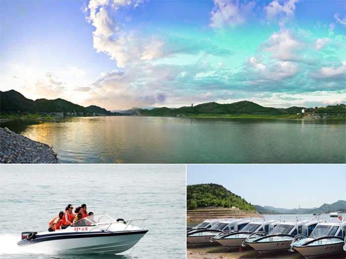 仅168元就享受180元的【平谷】金海湖景区门票+快艇+游船+锯齿崖+马岛（微信专享）西门验票一张，含：门票、快艇、游船、锯齿崖、马岛等有体验人与自然相融合的无穷魅力，是北京市最大的综合性水上娱乐场所
