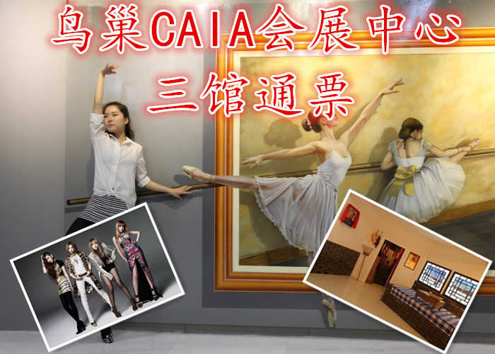 仅158元！即享原价520元的【朝阳区】鸟巢CAIA会展中心三馆通票，含3D美术馆，4D全息馆，知青展三馆通票一张、集顶尖科技与视觉体验于一体的大型游乐中心。