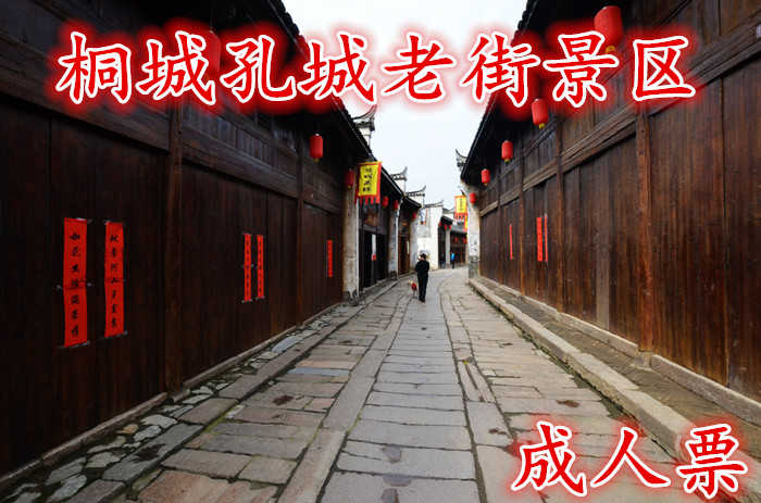 仅50元！即享原价60元的【桐城】孔城老街景区成人票，含门票一张，距今已有1800多年历史，是孔子的后人所建，故命名为孔城。